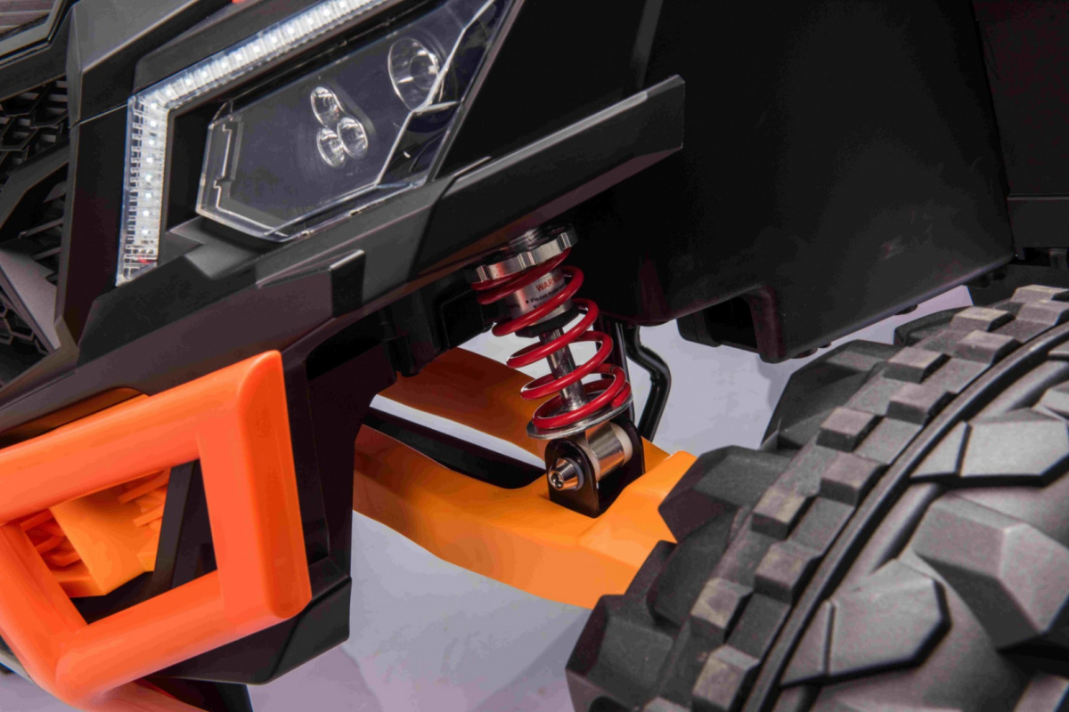 Elektromos kisautó Gio UTV-MX homokfutó 4x4 kétszemélyes terepjáró bőrülés, 2.4 GHZ távirányító, gumi kerék, 24 Volt, 240W - kép 8