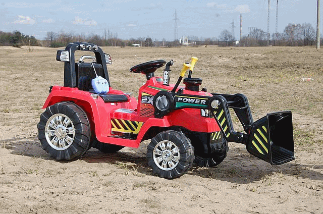 Elektromos traktor Gio Greenfield markoló lapáttal és 2.4 GHz távirányítóval 12 Volt - kép 4