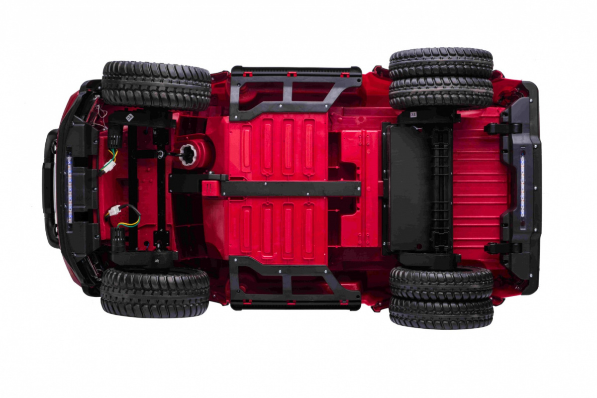 Elektromos kisautó Gio FORD Super Duty 4x4 kétszemélyes terepjáró bőrülés, 2.4 GHZ távirányító, gumi kerék, 12 Voltos akkumulátor, 60kg-ig - kép 7