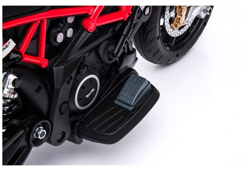 Elektromos motor Gio Aprilia Dorsoduro motor gumi kerékkel, slusszkulccsal, levehető oldalsó segéd kerekekkel - kép 5